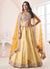 Yellow Sequence Embroidery Wedding Lehenga Choli