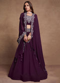 Purple Wedding Lehenga In USA California