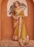 Yellow Multi Digital Printed Fancy Floral Silk Saree