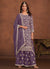 Purple Traditional Georgette Gharara Suit