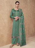 Green Sequence Embroidery Salwar Kameez 