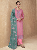 Pink Sequence Embroidery Salwar Kameez