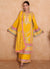 Yellow Multi Embroidered Wedding Palazzo Suit