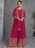 Hot Pink Multi Embroidered Jacket Style Gharara Suit