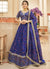 Dark Blue Embroidery Wedding Lehenga Choli