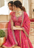 Hot Pink Embroidery Wedding Lehenga Choli  In USA Germany