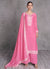 Pink Sequence Embroidery Wedding Palazzo Suit
