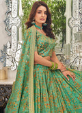 Light Green Embroidery Wedding Lehenga Choli In USA Canada