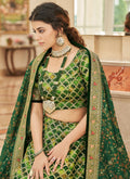 Green Embroidery Wedding Lehenga Choli In USA Canada