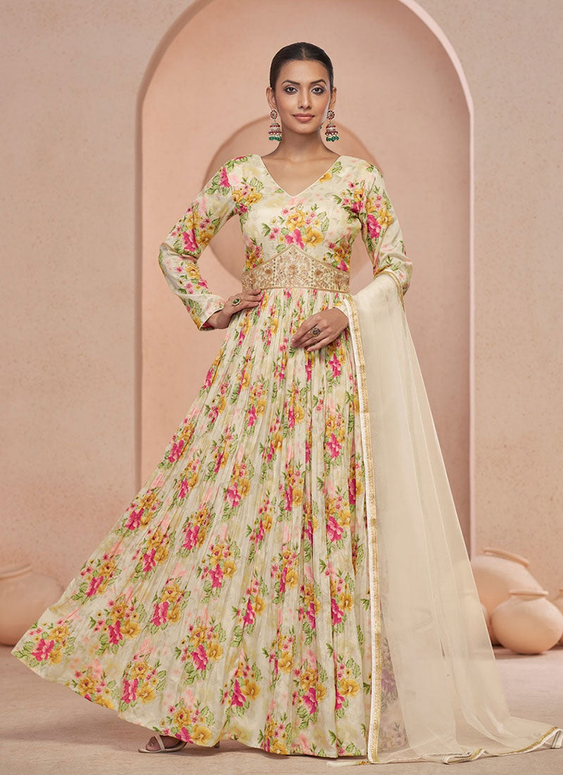Buy Anarkali Style Gown In Canada