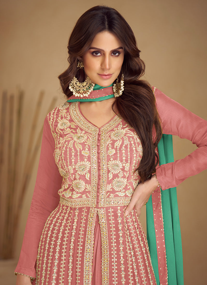 Buy Anarkali Palazzo Suit