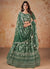 Green Sequence Embroidery Georgette Lehenga Choli