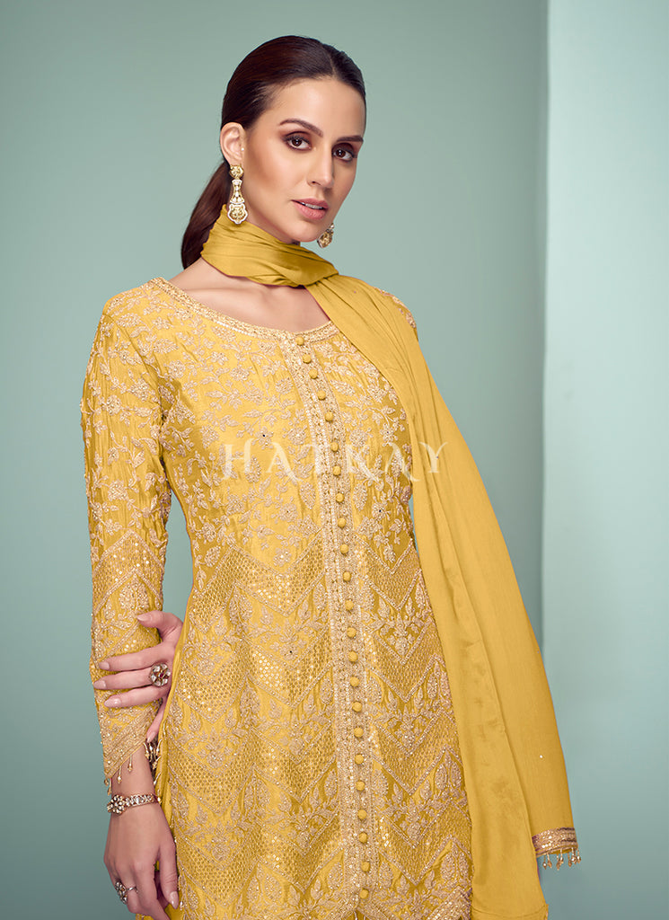 Yellow Mehendi Outfit