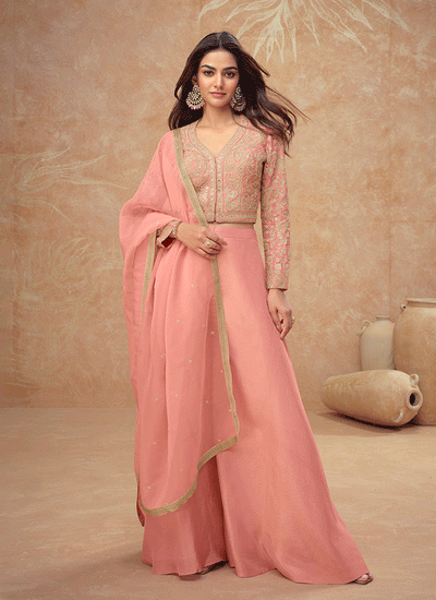 Peach Co-Ord Palazzo Set