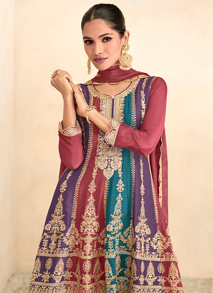 Buy Anarkali Gharara Suit