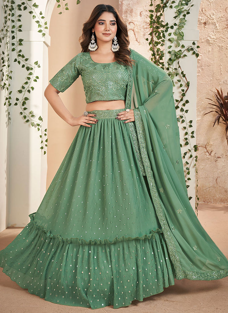Shop Wedding Lehenga In USA, UK, Canada, Germany, Mauritius, Singapore, Australia With Free Shipping Worldwide.