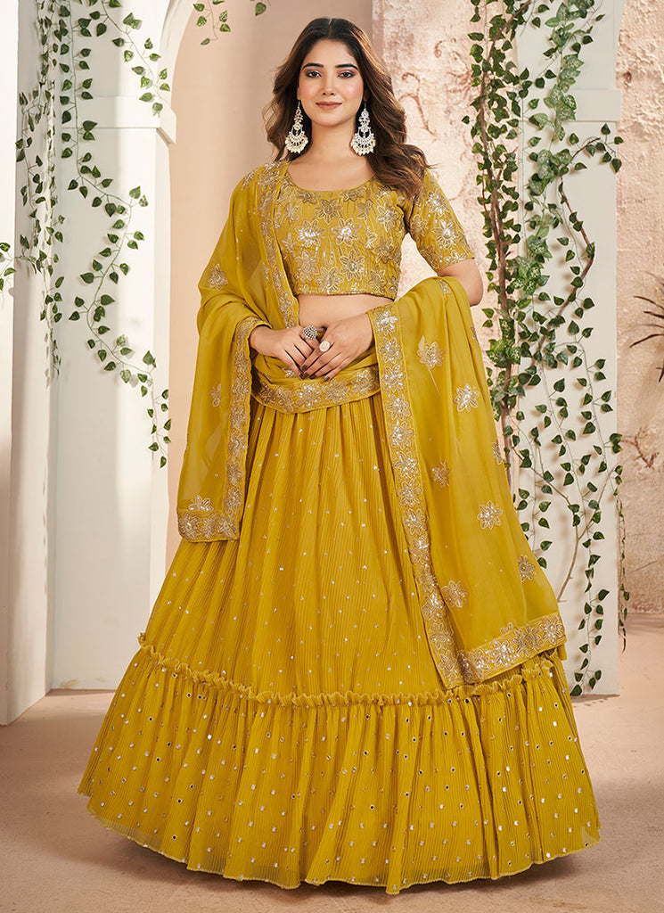 Shop Wedding Lehenga In USA, UK, Canada, Germany, Mauritius, Singapore, Australia With Free Shipping Worldwide.