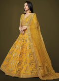 Yellow Sequence Embroidery Festive Lehenga Choli In USA