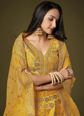 Yellow Sequence Embroidery Festive Lehenga Choli In USA Germany