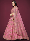 Pink Sequence Embroidery Festive Lehenga Choli In USA UK 