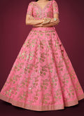 Pink Sequence Lehenga Choli In USA California Canada Germany