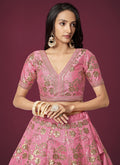 Pink Sequence Lehenga Choli In USA California Canada