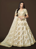 White Sequence Embroidery Festive Lehenga Choli