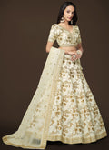 White Sequence Embroidery Festive Lehenga Choli In USA