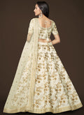 White Sequence Embroidery Festive Lehenga Choli In USA UK