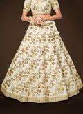 White Sequence Embroidery Festive Lehenga Choli In USA UK