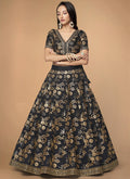 Black Festive Lehenga Choli In USA Germany