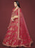 Red Sequence Festive Lehenga Choli In USA