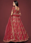 Red Sequence Festive Lehenga Choli In USA UK