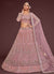 Light Pink Resham Thread Embroidery Lehenga Choli And Dupatta