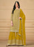 Yellow Sequence Embroidery Traditional Gharara Suit
