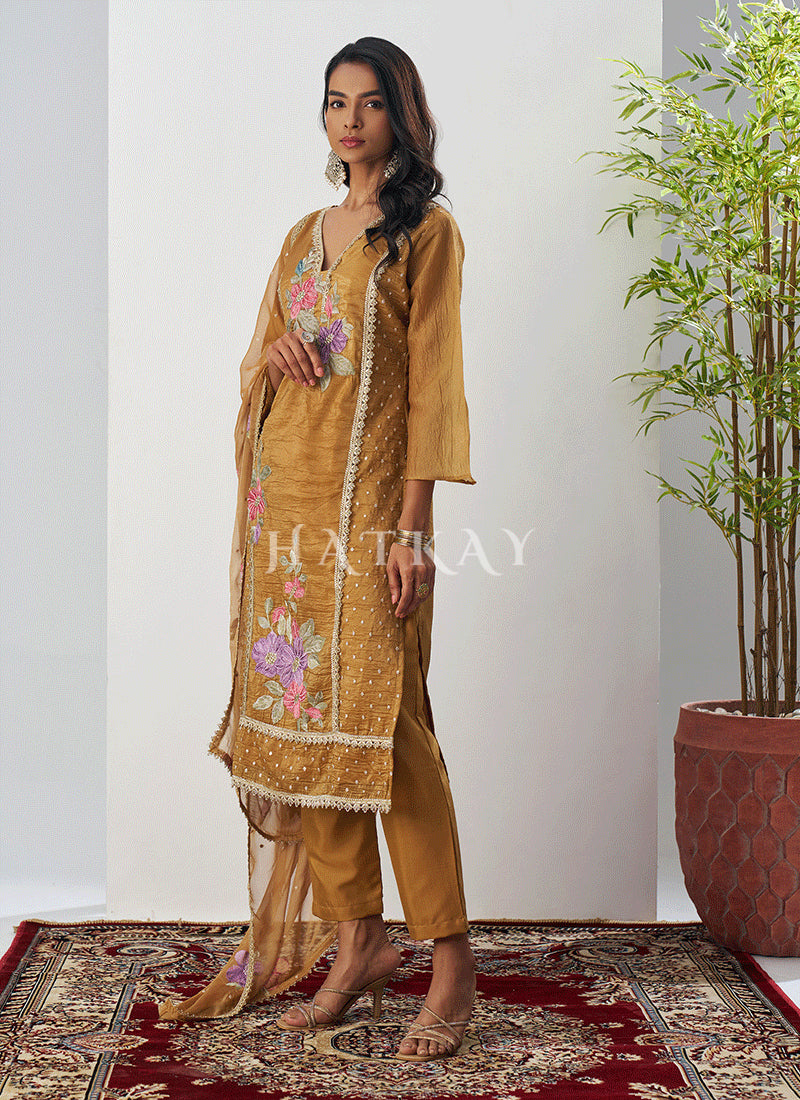 Buy Yellow Mehendi Dress 