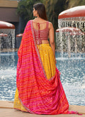 Yellow Multi Sequence Embroidery Lehenga Choli And Dupatta