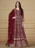 Bridal Red Sequence Embroidery Georgette Anarkali Suit