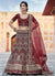 Bright Red Zari And Zarkan Embroidered Lehenga Choli And Dupatta