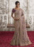Purple Copper Sequence Embroidery Wedding Saree