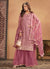 Pink Embroidery Net Gharara Suit
