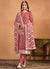 Crimson Thread And Sequence Embroidery Pant Style Salwar Suit