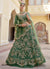 Deep Green Designer Indian Wedding Lehenga Choli