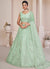 Mint Green Sequence Embroidery Lehenga Choli