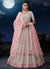 White And Pink Multi Embroidery Designer Wedding Lehenga Choli