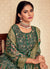 Green Printed Viscose Jacquard Salwar Kameez In USA