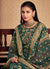 Dark Green Printed Viscose Jacquard Salwar Kameez In USA UK CANADA