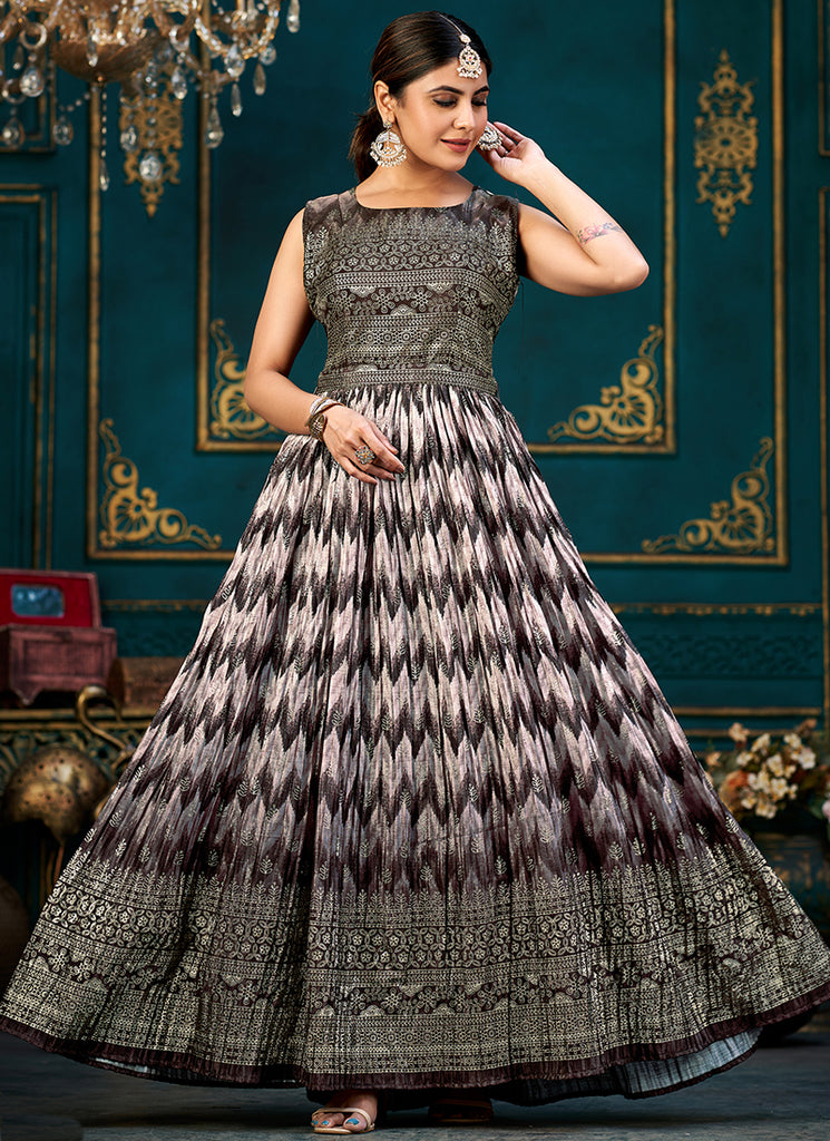Shop Indian Gown In USA, UK, Canada, Germany, Mauritius, Singapore With Free Shipping Worldwide.