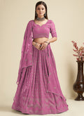 Pink Sequence Embroidery Traditional Lehenga Choli