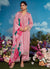 Pink Golden Embroidery Festive Salwar Kameez